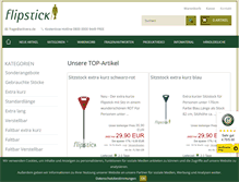 Tablet Screenshot of flipstick.de